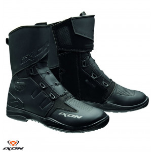 Ghete (cizme) moto Touring/Adventure barbati All Season Ixon model Kassius MS culoare: negru (100% waterproof)