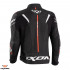 Geaca (jacheta) motociclete barbati piele Racing Ixon vara model Jackal JKT MS culoare: negru/alb/rosu [2]