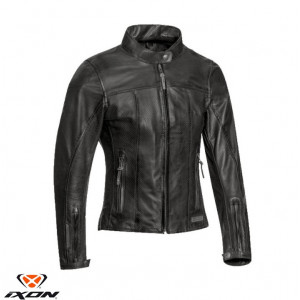 Geaca (jacheta) motociclete femei piele Urban/Heritage Ixon vara model Crank Air LS culoare: negru