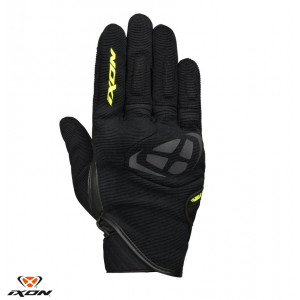 Manusi barbati Roadster vara textil/piele Ixon model MIG MS culoare: negru/galben - degete tactile