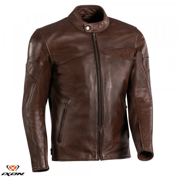 Geaca (jacheta) motociclete barbati piele Urban/Heritage Ixon All season model Cranky MS culoare: maro [1]
