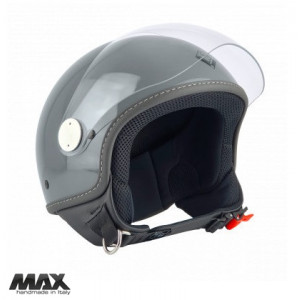 Casca open face (demi-jet) Max Helmets model DJ06 LS 7.9 culoare: gri lucios/negru (GFLN) - 100% MADE IN ITALY Casca open face (demi-jet) Max Helmets model DJ06 LS 7.9 culoare: gri lucios/negru (GFLN) - 100% MADE IN ITALY
