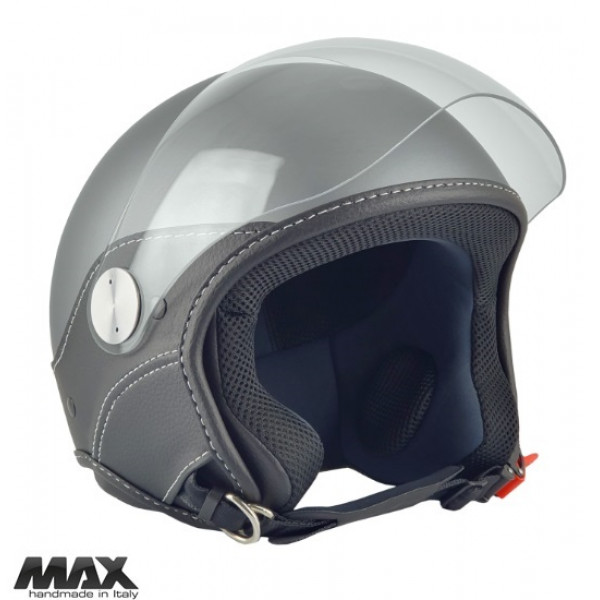 Casca open face (demi-jet) Max Helmets model DJ06 LS Vision (V2B) culoare: gri mat (GTS) - 100% MADE IN ITALY [1]