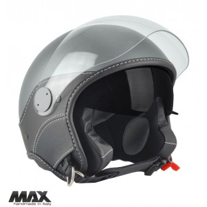 Casca open face (demi-jet) Max Helmets model DJDV06 LS Vision SV (ochelari soare integrati) culoare: gri mat (GTS) - 100% MADE IN ITALY Casca open face (demi-jet) Max Helmets model DJDV06 LS Vision SV (ochelari soare integrati) culoare: gri mat (GTS) - 100% MADE IN ITALY