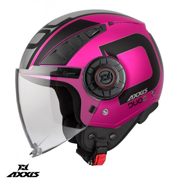 Casca Axxis model Metro S Duo C8 roz lucios (open face) - omologare noua ECE 22.06 [1]