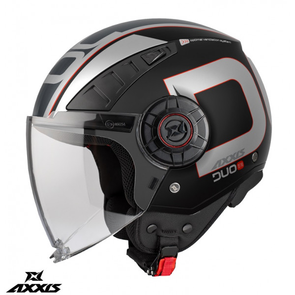 Casca Axxis model Metro S Duo B1 negru lucios (open face) - omologare noua ECE 22.06 [1]