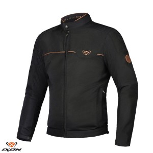 Geaca (jacheta) motociclete barbati Urban/Heritage Ixon vara model Cornet WP MS culoare: negru/maro Geaca (jacheta) motociclete barbati Urban/Heritage Ixon vara model Cornet WP MS culoare: negru/maro