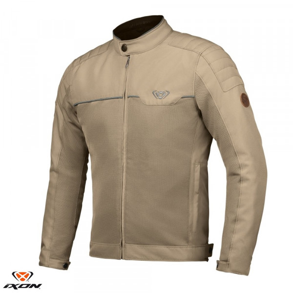 Geaca (jacheta) motociclete barbati Urban/Heritage Ixon vara model Cornet WP MS culoare: nisipiu/verde tactic [1]