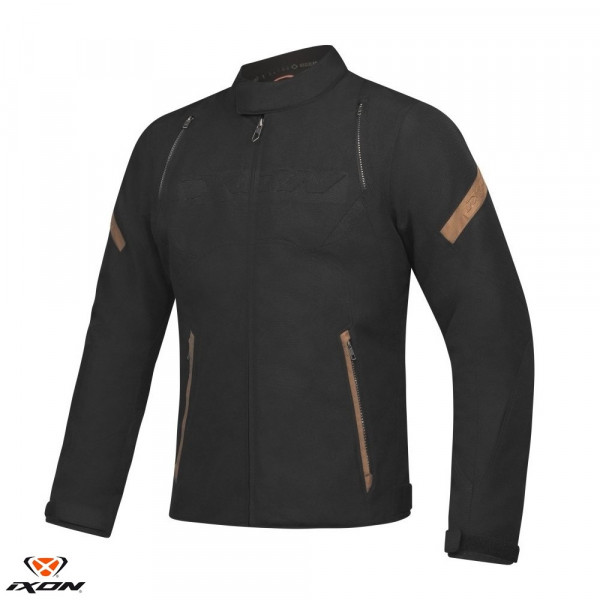 Geaca (jacheta) motociclete barbati Urban/Heritage Ixon mid-season model Striker Retro WP MS culoare: negru/maro [1]