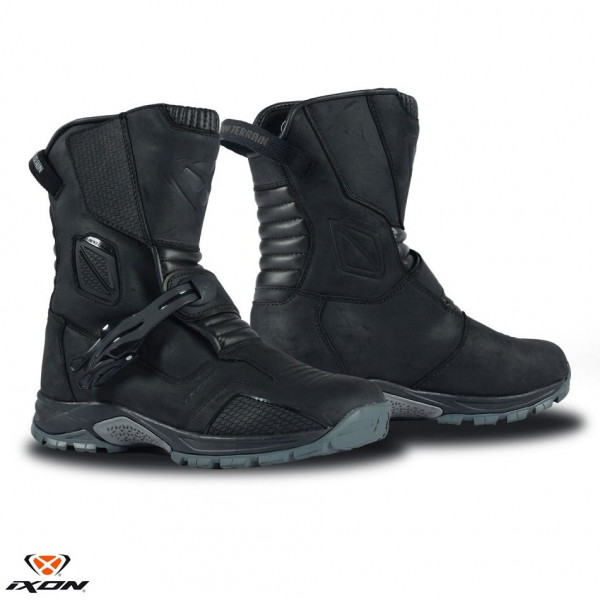 Ghete (cizme) moto Touring/Adventure barbati All Season Ixon model Klay WP MS culoare: negru (100% waterproof) [1]