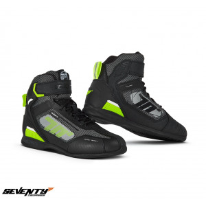 Ghete (cizme) moto Racing Unisex Seventy model SD-BR3 Veloce Pro culoare: negru/galben fluor Ghete (cizme) moto Racing Unisex Seventy model SD-BR3 Veloce Pro culoare: negru/galben fluor