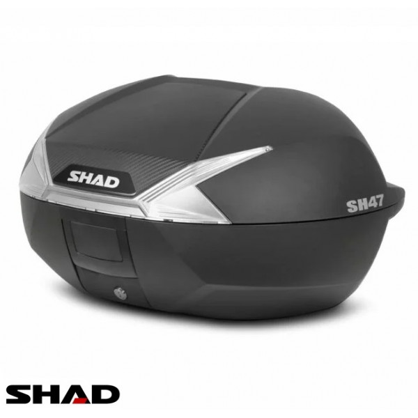 Cutie portbagaj (topcase) Shad model SH47 culoare: negru (volum: 47 litri) – include placa de montaj [1]