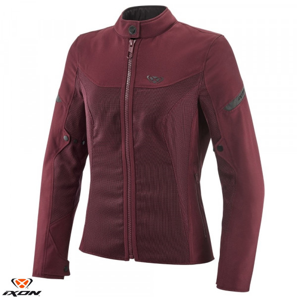 Geaca (jacheta) motociclete femei Racing/Roadster Ixon vara model Fresh LS culoare: burgundy (visiniu) [1]