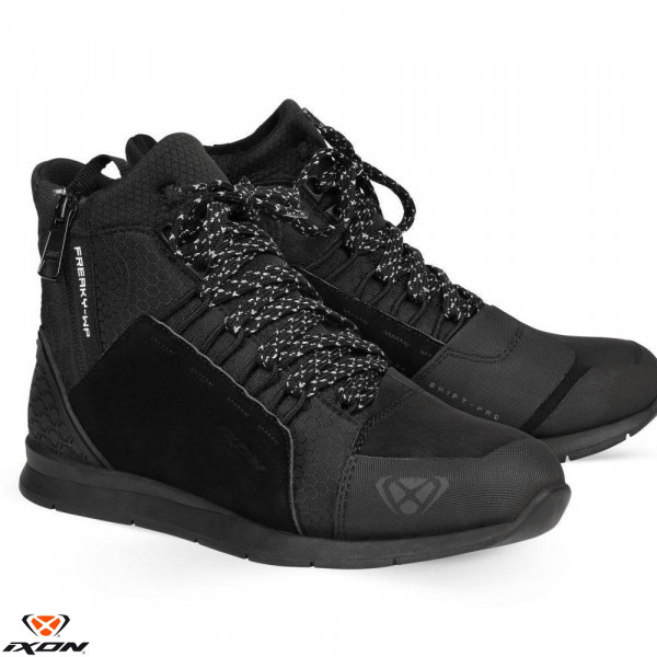 Ghete moto Urban barbati All Season Ixon model Freaky WP MS culoare: negru (100% waterproof) [1]