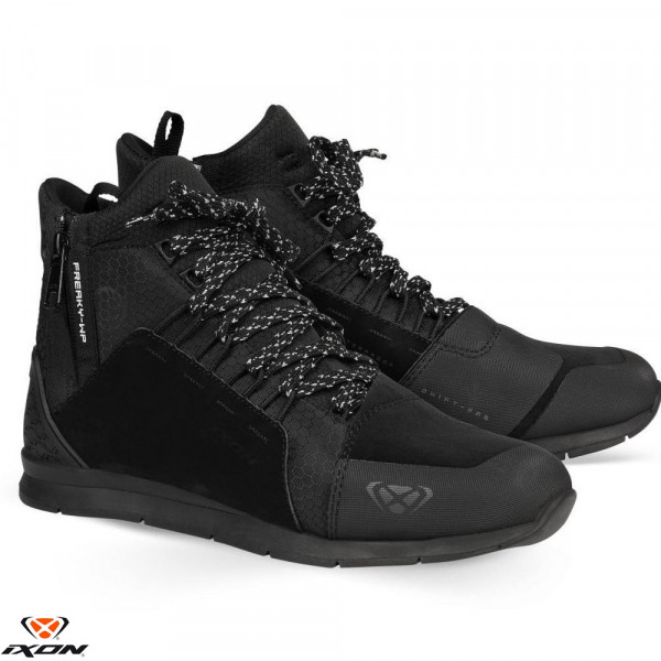 Ghete moto Urban femei All Season Ixon model Freaky WP LS culoare: negru (100% waterproof) [1]