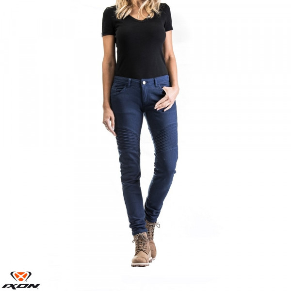 Blugi (jeans) moto femei Ixon model Vicky culoare: Navy (albastru) (Cordura® Denim) [1]