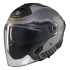 Casca open face motociclete MT Cosmo SV Cruiser C2 gri mat (ochelari soare integrati) [2]