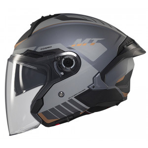Casca open face motociclete MT Cosmo SV Cruiser C2 gri mat (ochelari soare integrati) Casca open face motociclete MT Cosmo SV Cruiser C2 gri mat (ochelari soare integrati)
