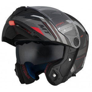 Casca modulabila MT Atom 2 SV Bast D5 negru/gri mat (ochelari soare integrati) Pinlock Ready - tip viziera: MT-V-35 Casca modulabila MT Atom 2 SV Bast D5 negru/gri mat (ochelari soare integrati) Pinlock Ready - tip viziera: MT-V-35