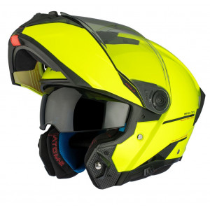 Casca modulabila MT Atom 2 SV A3 galben fluor lucios (ochelari soare integrati) Pinlock Ready - tip viziera: MT-V-35 Casca modulabila MT Atom 2 SV A3 galben fluor lucios (ochelari soare integrati) Pinlock Ready - tip viziera: MT-V-35
