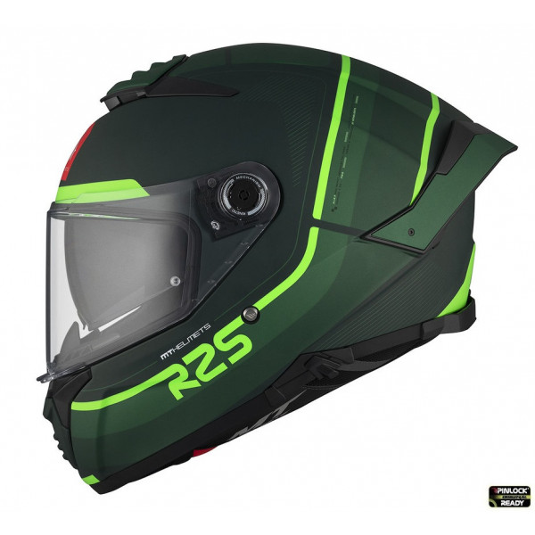 Casca integrala MT Thunder 4 SV R25 C6 Verde Mat (ochelari soare integrati) [1]
