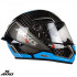 Casca integrala Axxis Cobra Rage A0 alb/albastru lucios carbon - 100% carbon [4]