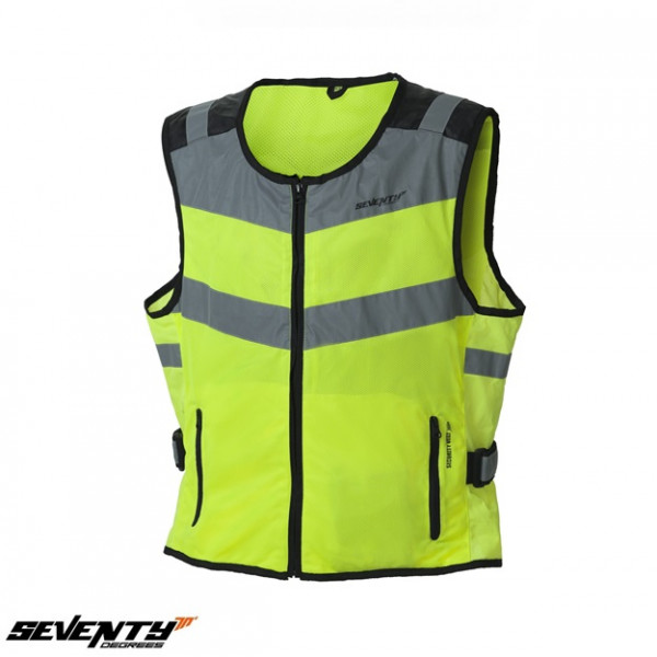 Vesta moto reflectorizanta Seventy model SD-S2 culoare: galben fluor [1]