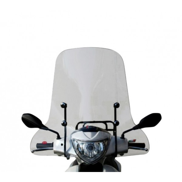 Parbriz mare (inalt) transparent Piaggio Fly 50 (12-17) - Fly 125 ie (12-15) 4T AC 50-125cc [1]