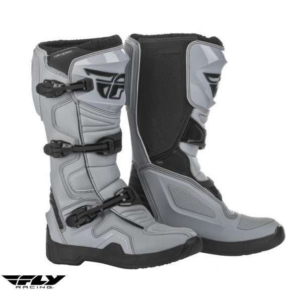 Cizme (boots) cross/enduro (off road) - ATV Fly Racing model Maverick culoare: negru/gri [1]
