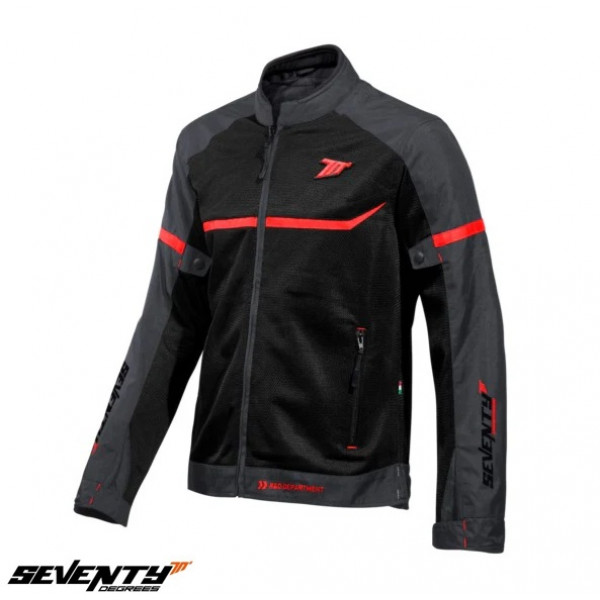 Geaca (jacheta) barbati Racing vara Seventy model SD-JR30.1 Mojave culoare: negru/rosu [1]