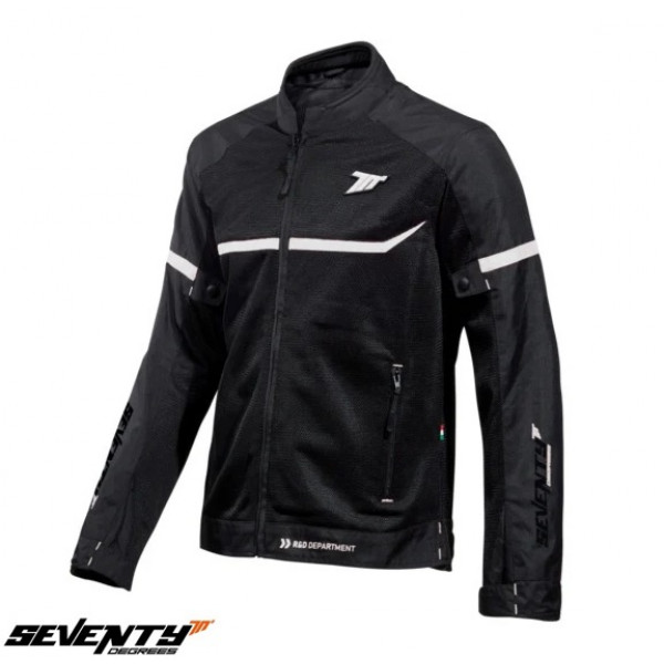Geaca (jacheta) barbati Racing vara Seventy model SD-JR30.1 Mojave culoare: negru/alb [1]