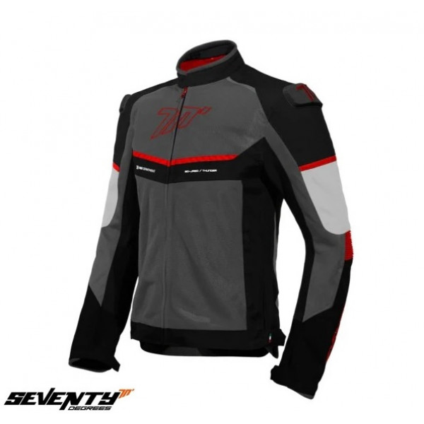 Geaca (jacheta) barbati Racing vara Seventy model SD-JR60 Thunder culoare: gri/rosu [1]