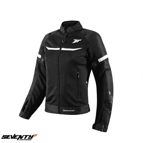 Geaca (jacheta) femei Racing vara Seventy model SD-JR30.2 Mojave culoare: negru/alb [1]