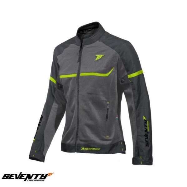 Geaca (jacheta) femei Racing vara Seventy model SD-JR30.2 Mojave culoare: gri/galben fluor [1]