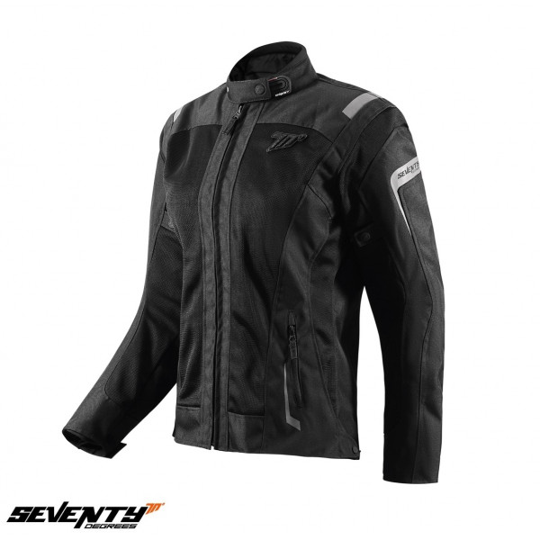 Geaca (jacheta) motociclete femei Touring Seventy vara model SD-JT68 Sahara culoare: negru [1]