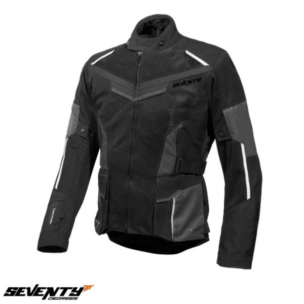 Geaca (jacheta) motociclete barbati Touring Seventy vara model SD-JT70 Atacama culoare: negru/gri/alb [1]