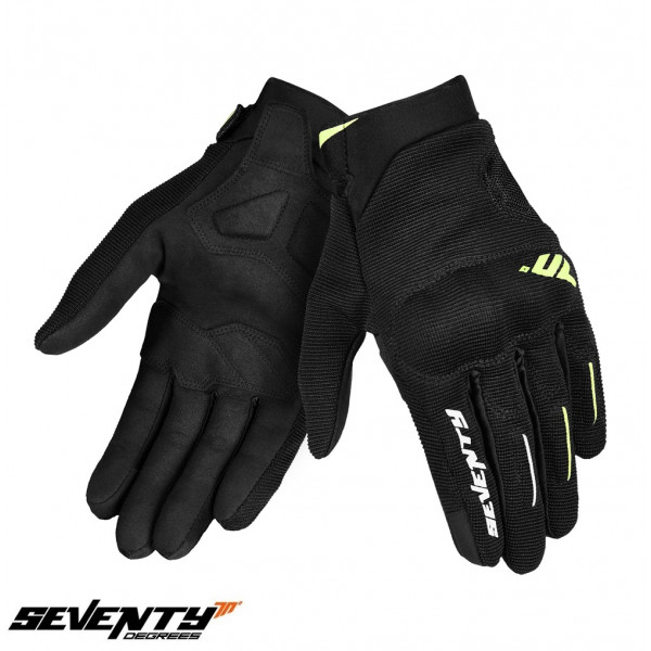 Manusi barbati Urban vara Seventy model SD-C40 Asphalt culoare: negru/galben fluor - degete tactile [1]