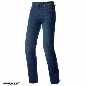 Blugi (jeans) moto femei Seventy model SD-PJ16 tip Slim fit culoare: albastru - Clasa AA Blugi (jeans) moto femei Seventy model SD-PJ16 tip Slim fit culoare: albastru - Clasa AA