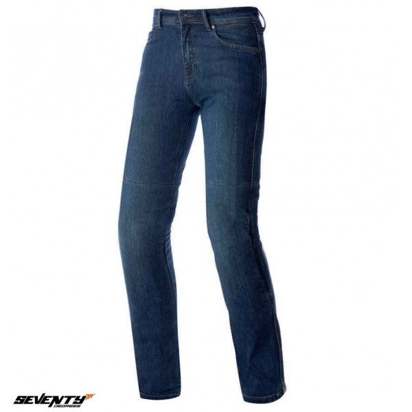 Blugi (jeans) moto femei Seventy model SD-PJ16 tip Slim fit culoare: albastru - Clasa AA [1]