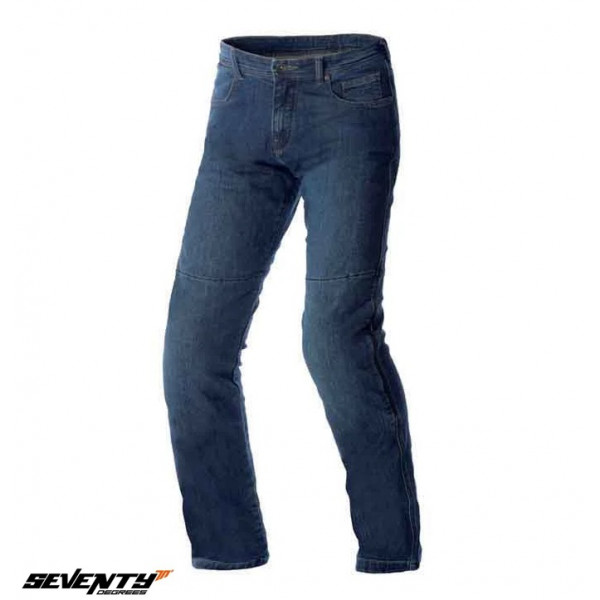 Blugi (jeans) moto barbati Seventy model SD-PJ10 tip Regular fit culoare: albastru - Clasa AA [1]