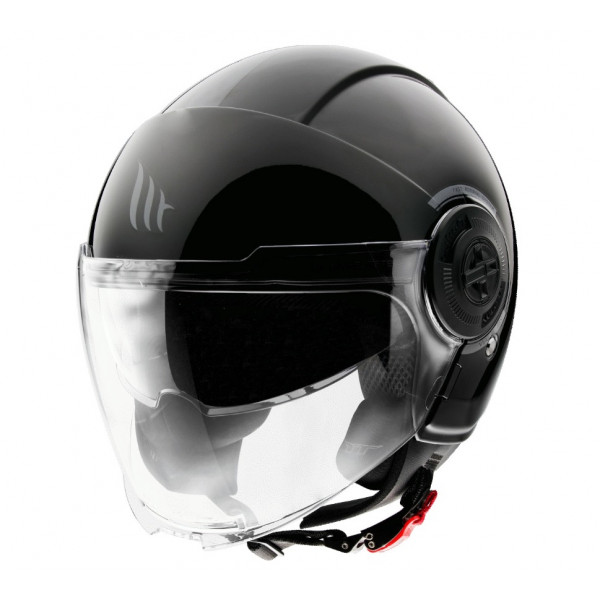 Casca MT Viale SV A1 negru lucios (ochelari soare integrati) (open face) [1]