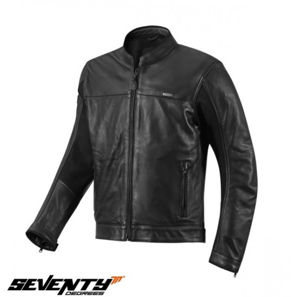 Geaca (jacheta) barbati piele Urban Seventy vara model SD-JL4 Legend Classic culoare: negru [1]
