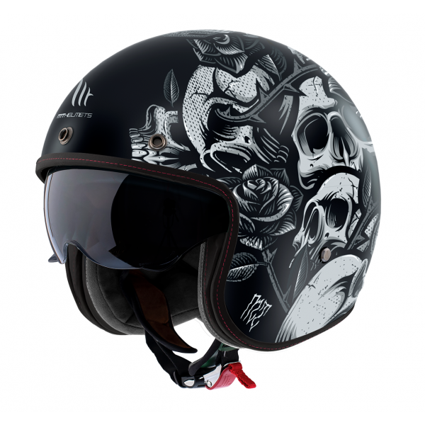 Casca open face motociclete MT Le Mans 2 S SV Breakout B2 negru mat (ochelari soare integrati) - omologare noua ECE 22.06 [1]