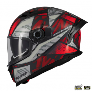 Casca integrala MT Braker SV Fury C5 rosu lucios (ochelari soare integrati) - tip viziera: MT-V-28B