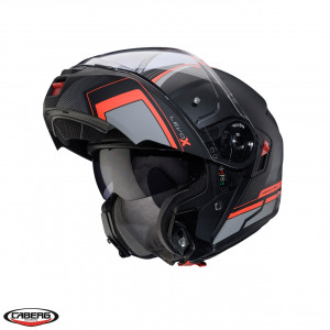 Casca modulabila (flip-up) Caberg model Levo X Elite L7 negru/gri/rosu fluor mat Pinlock ready - lentila Pinlock inclusa (fibra de sticla) Casca modulabila (flip-up) Caberg model Levo X Elite L7 negru/gri/rosu fluor mat Pinlock ready - lentila Pinlock inclusa (fibra de sticla)