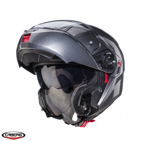 Casca modulabila (flip-up) Caberg model Levo X N1 gri metalic lucios Pinlock ready - lentila Pinlock inclusa (fibra de sticla) [1]