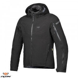 Geaca (jacheta) motociclete barbati Touring/Adventure/Urban Ixon All season model Burning MS culoare: negru (geaca laminata; waterproof si pe exterior) Geaca (jacheta) motociclete barbati Touring/Adventure/Urban Ixon All season model Burning MS culoare: negru (geaca laminata; waterproof si pe exterior)