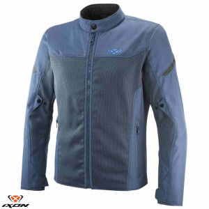 Geaca (jacheta) motociclete barbati Racing/Roadster Ixon vara model Fresh MS culoare: albastru - tip croi: Slim Fit