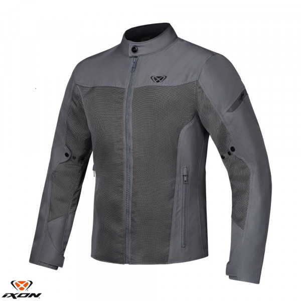 Geaca (jacheta) motociclete barbati Racing/Roadster Ixon vara model Fresh MS culoare: gri - tip croi: Slim Fit [1]