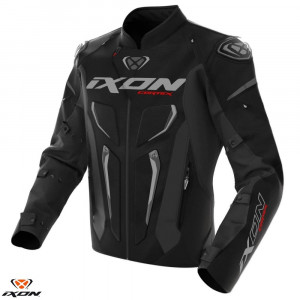 Geaca (jacheta) motociclete barbati textil Roadster Ixon All Season/iarna model Cortex WP MS culoare: negru/gri